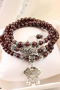 欧美高端石头手链图片